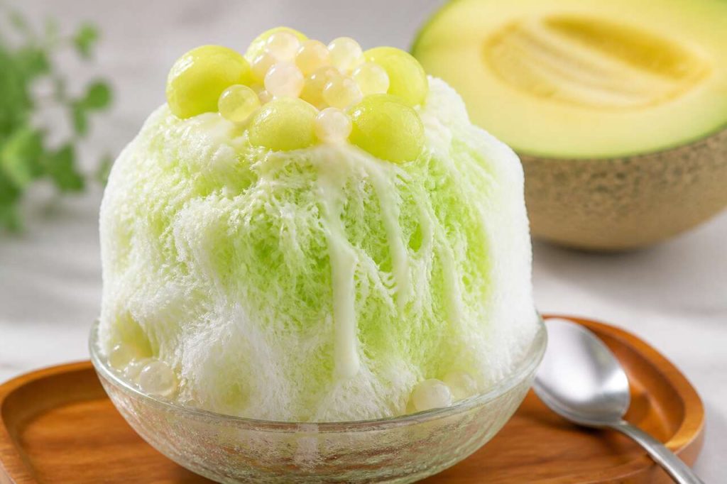 Recette de kakigori au melon