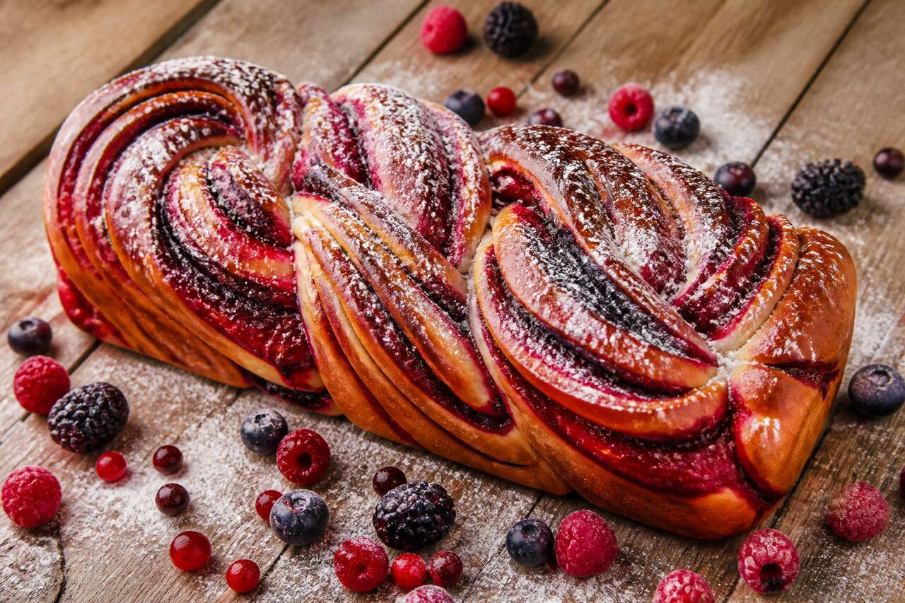 Recette de babka aux fruits rouges