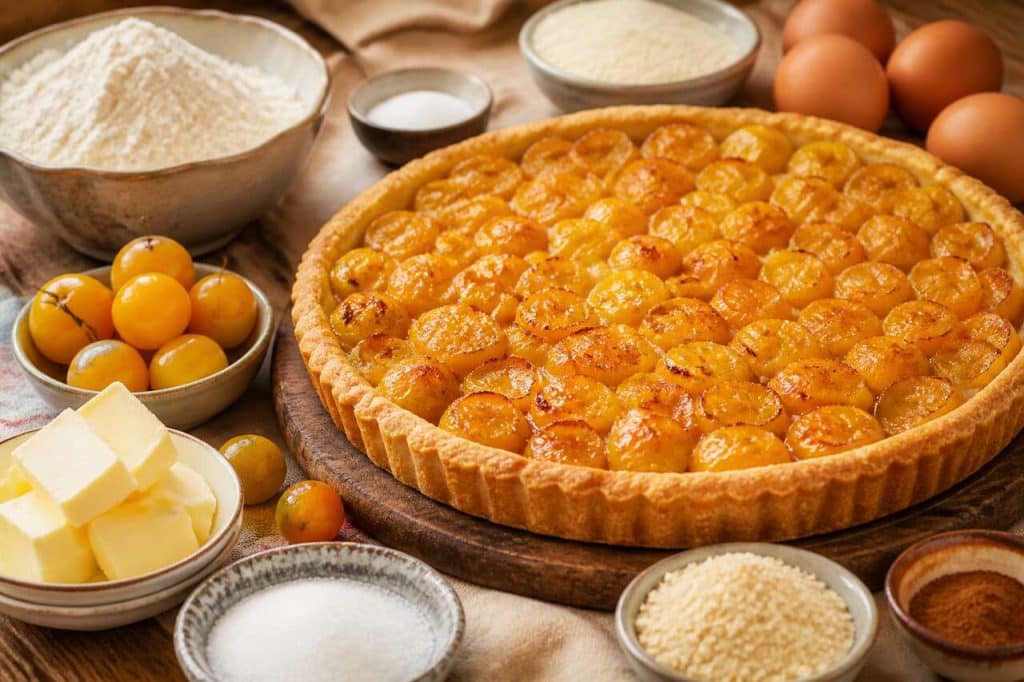 Recette de tarte rustique aux mirabelles