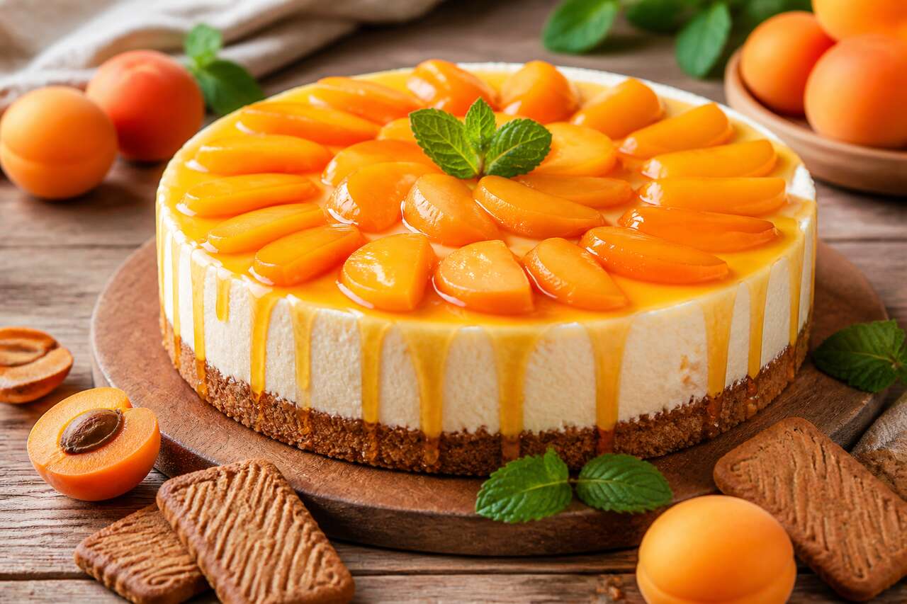 Cheesecake glacé aux abricots : recette délicieuse