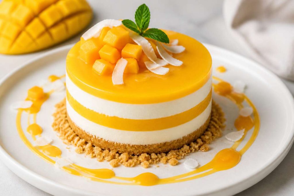 Recette d'entremets à la mangue