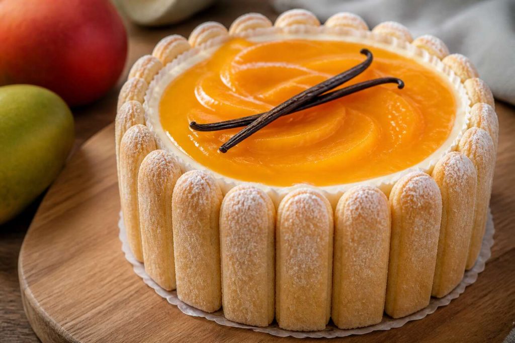 Recette de charlotte vanille mangue