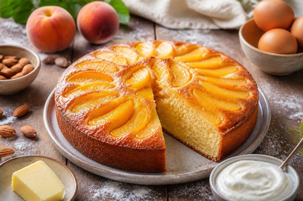 Recette du moelleux aux pêches fondant et facile
