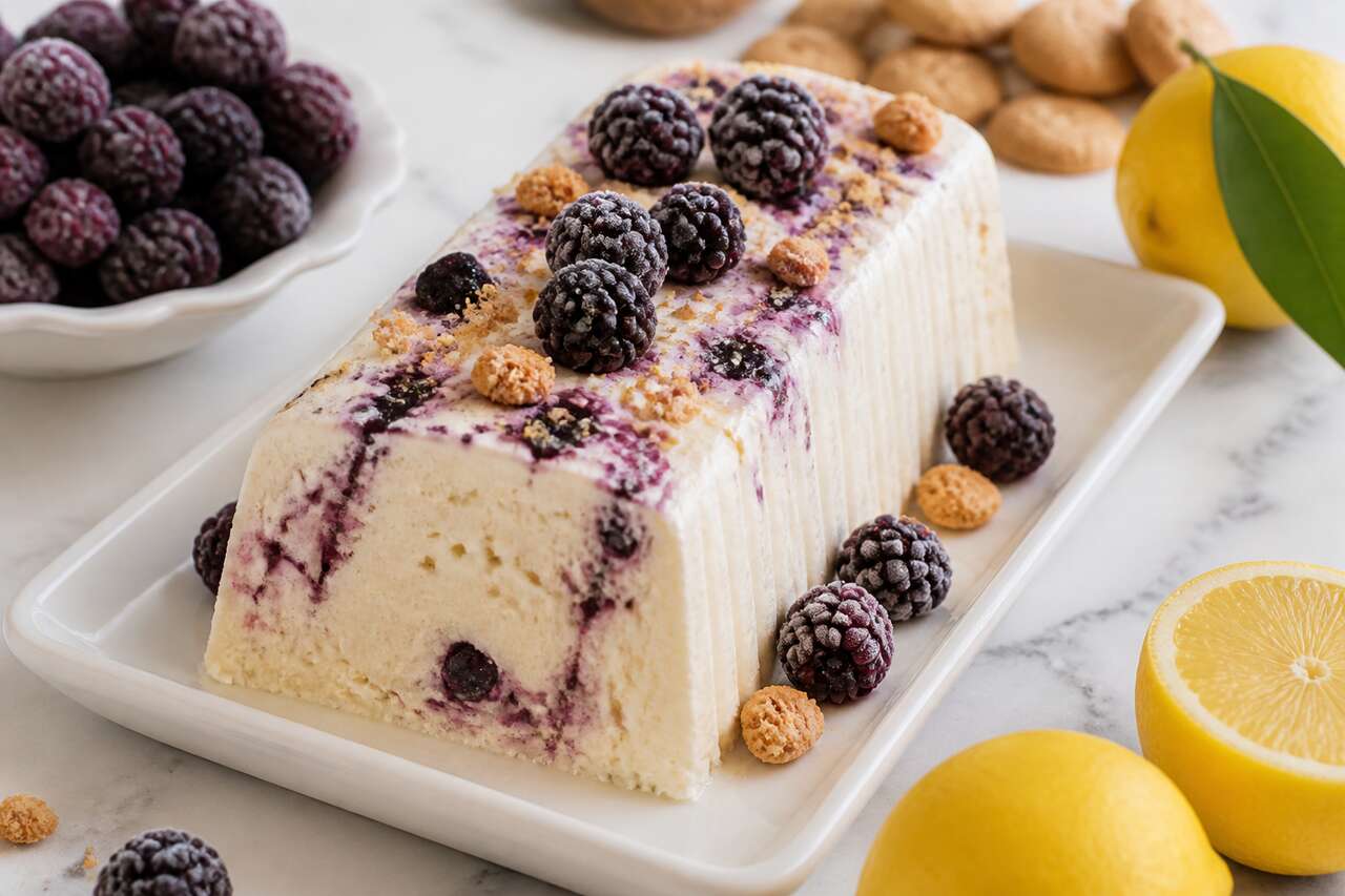 Recette de semifreddo aux mûres et citron