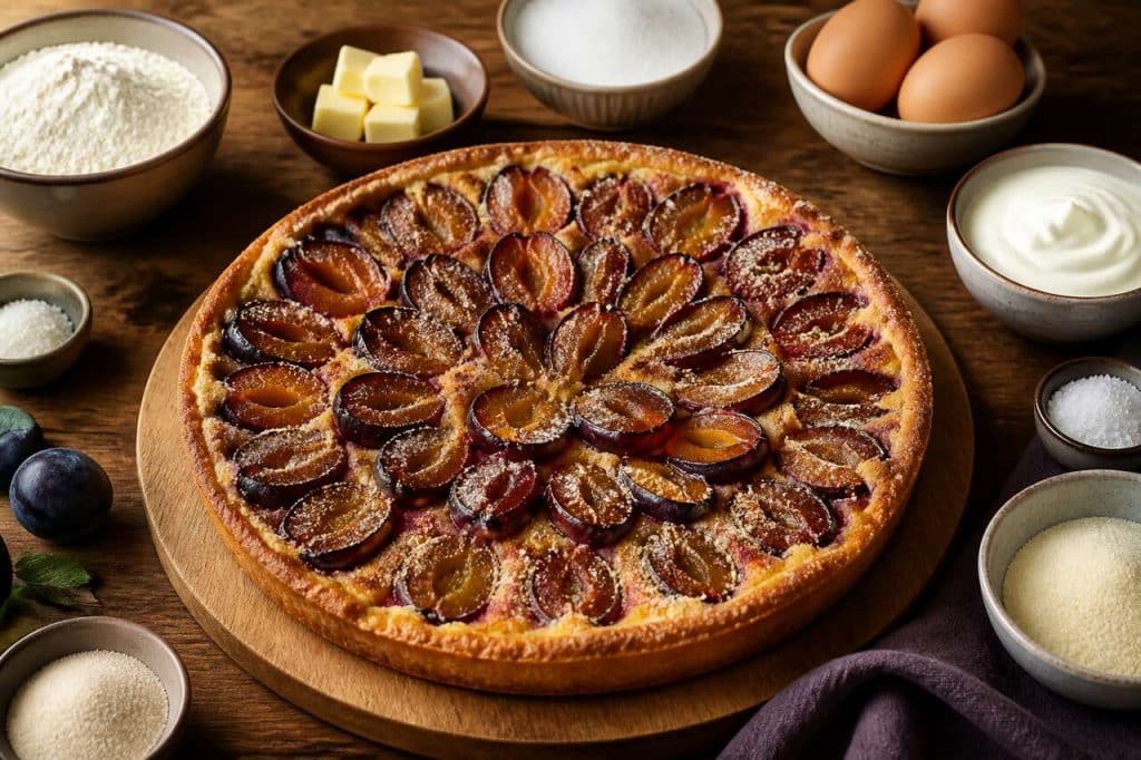 Recette de la tarte alsacienne aux quetsches
