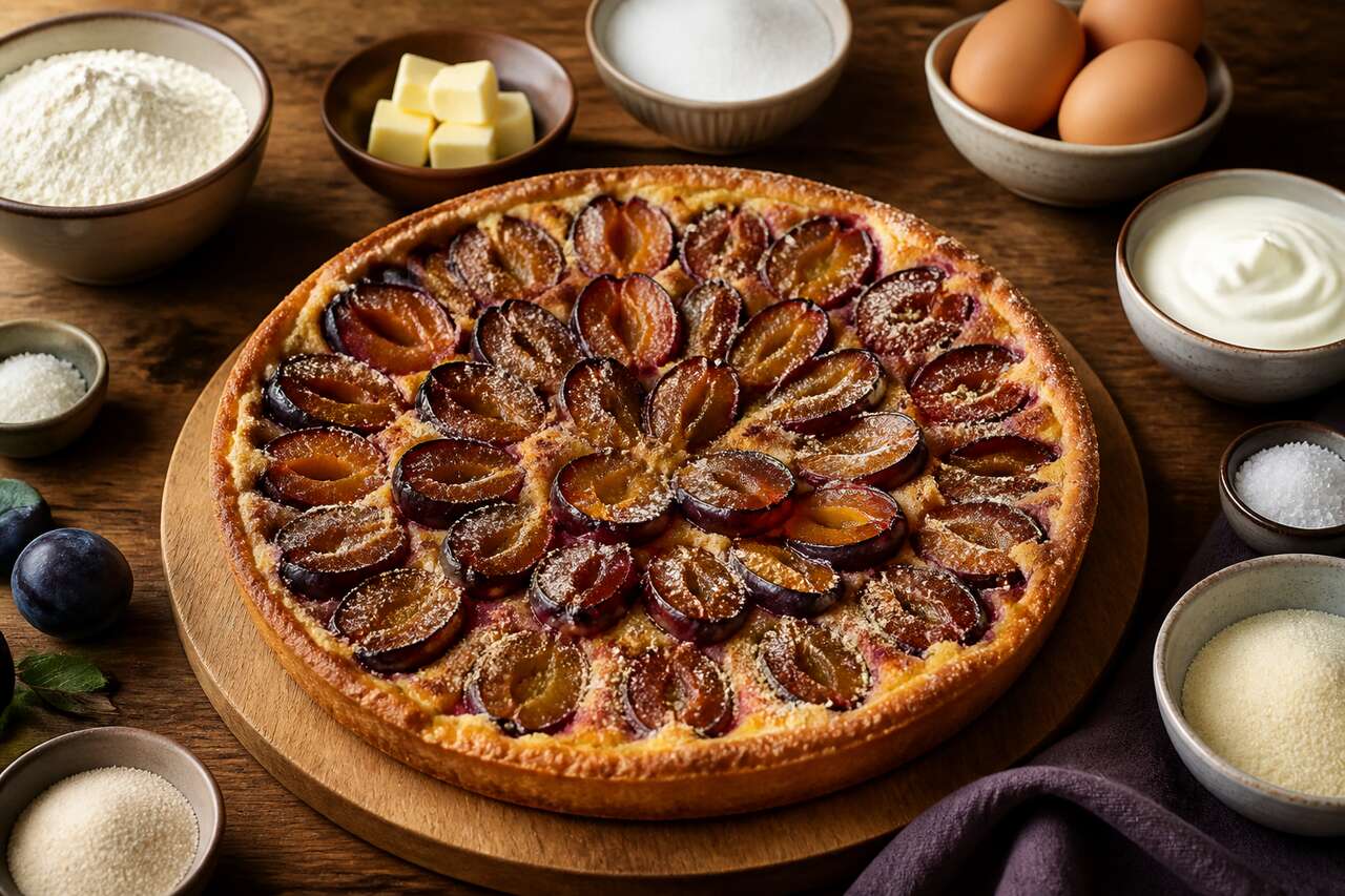 Recette de la tarte alsacienne aux quetsches