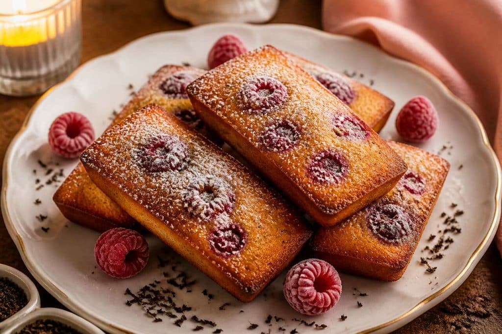 Recette de financiers aux framboises et rooibos
