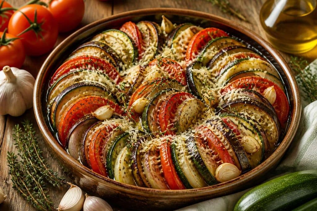 Tian de légumes provençal : recette méditerranéenne savoureuse