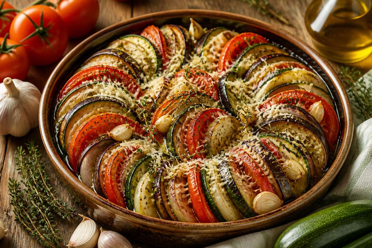Tian de légumes provençal : recette méditerranéenne savoureuse