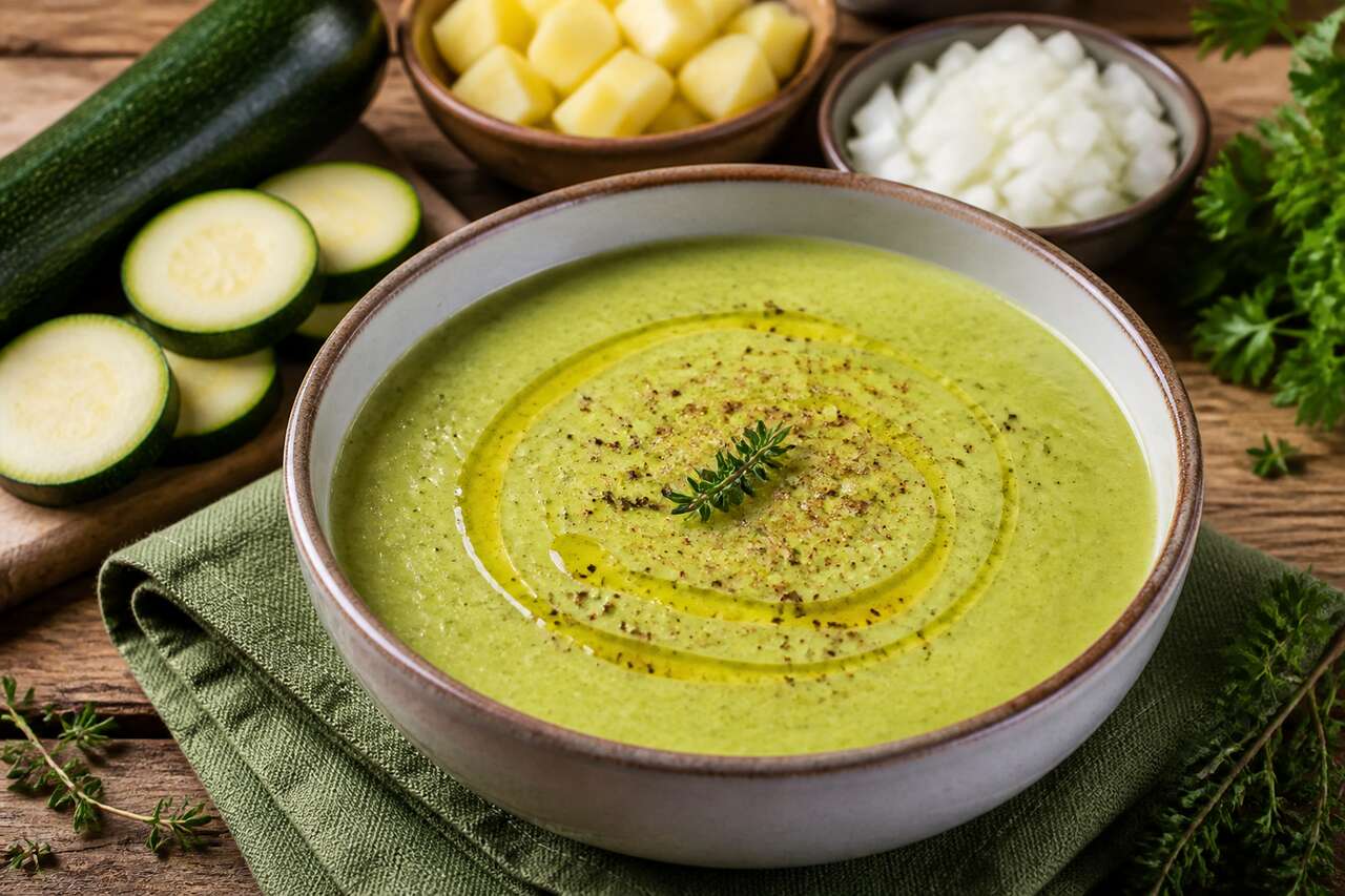 Soupe de courgettes : recette rapide et savoureuse
