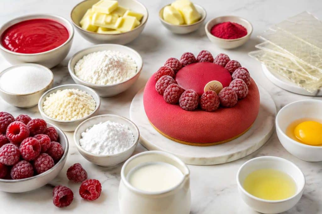 Recette de la framboise de Christophe Adam
