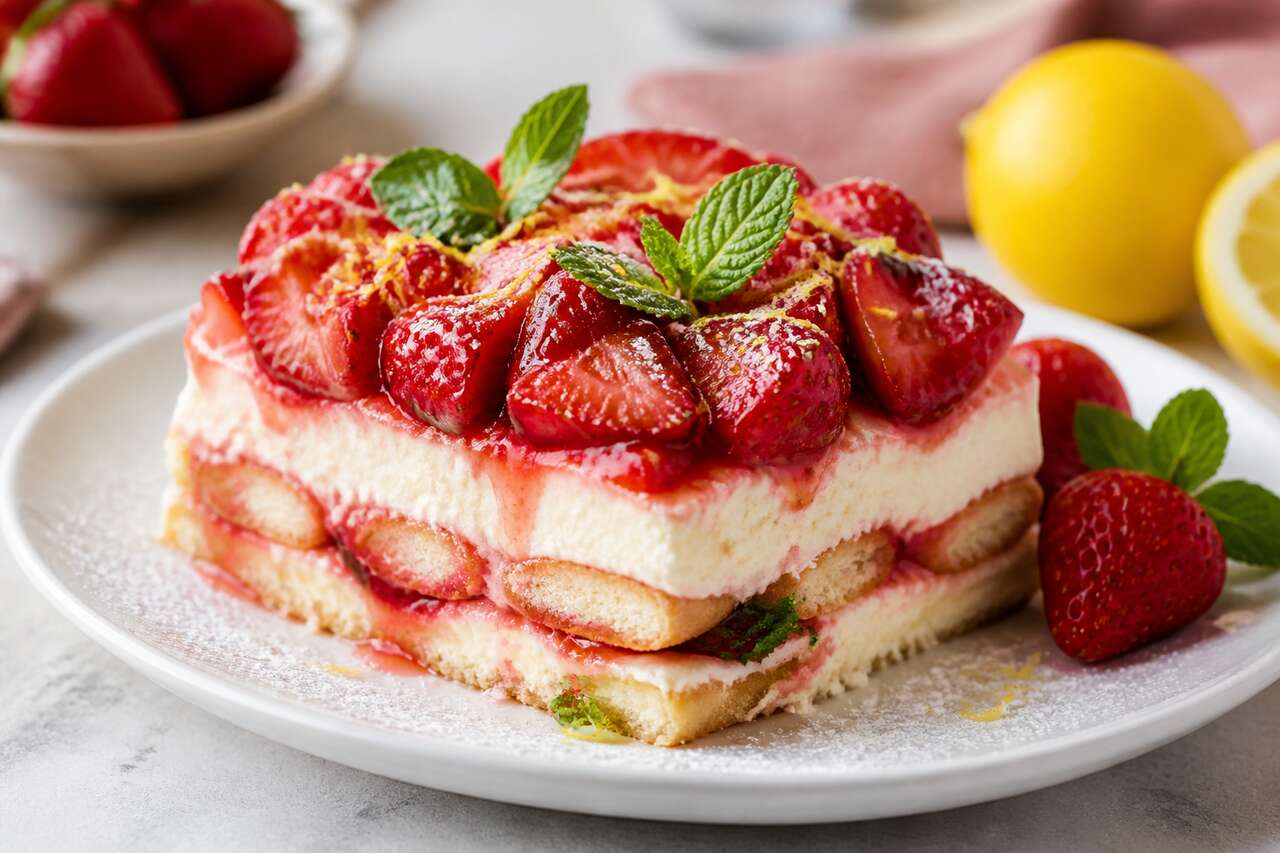 Tiramisu aux fraises : recette facile et gourmande