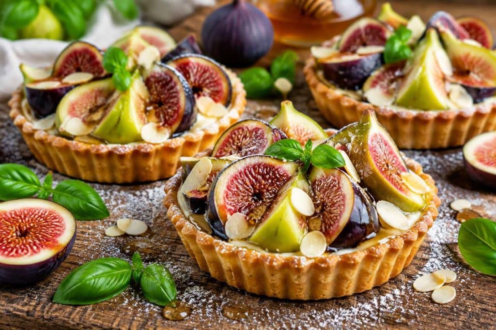 Recette de tartelettes aux figues fraîches