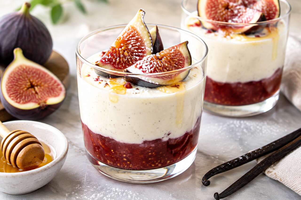 Recette de panna cotta aux figues et à la vanille