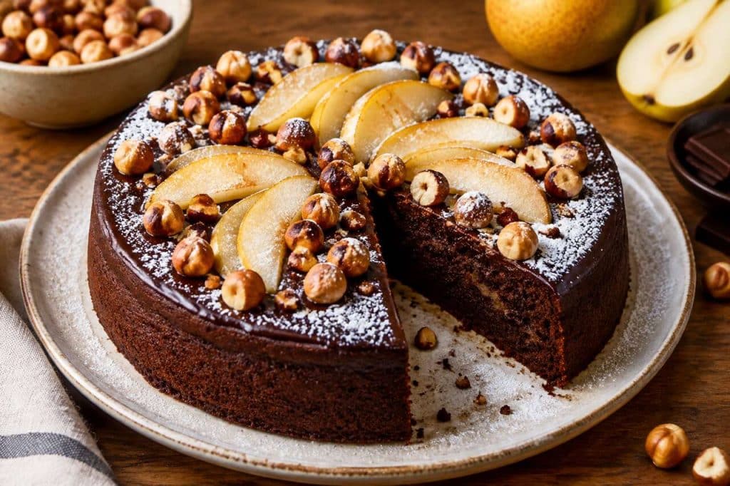 Gâteau poire chocolat noisette : une recette gourmande