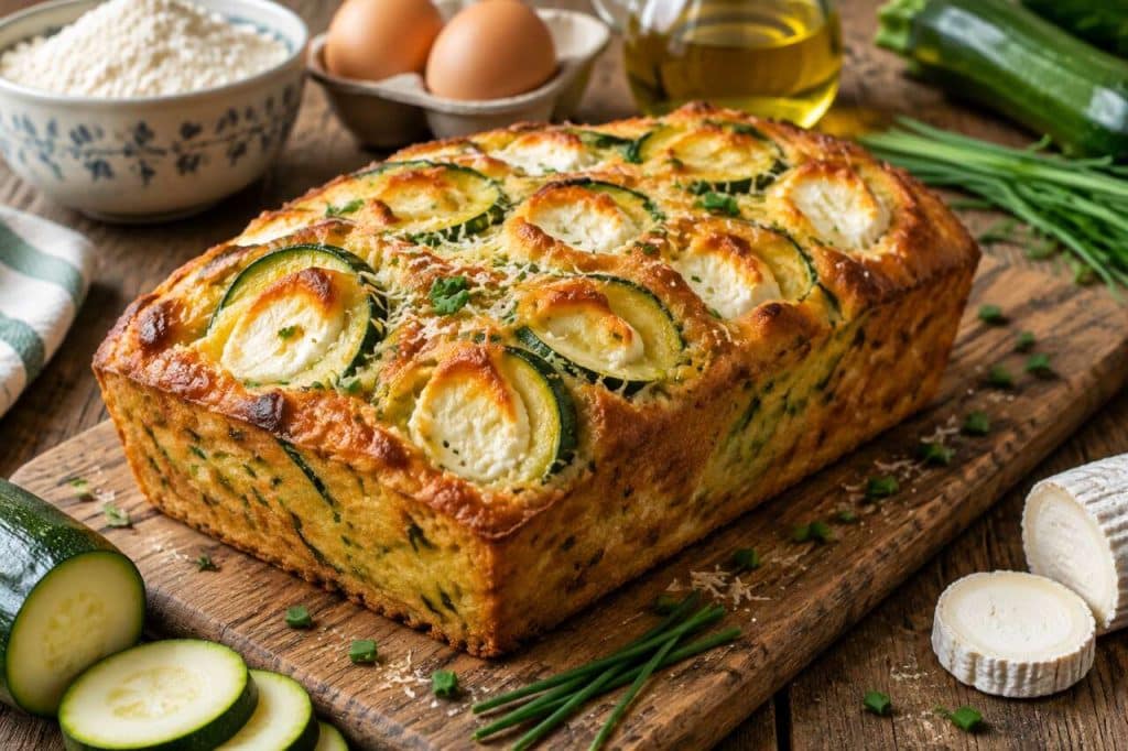 Cake courgette et fromage de chèvre : recette facile et gourmande