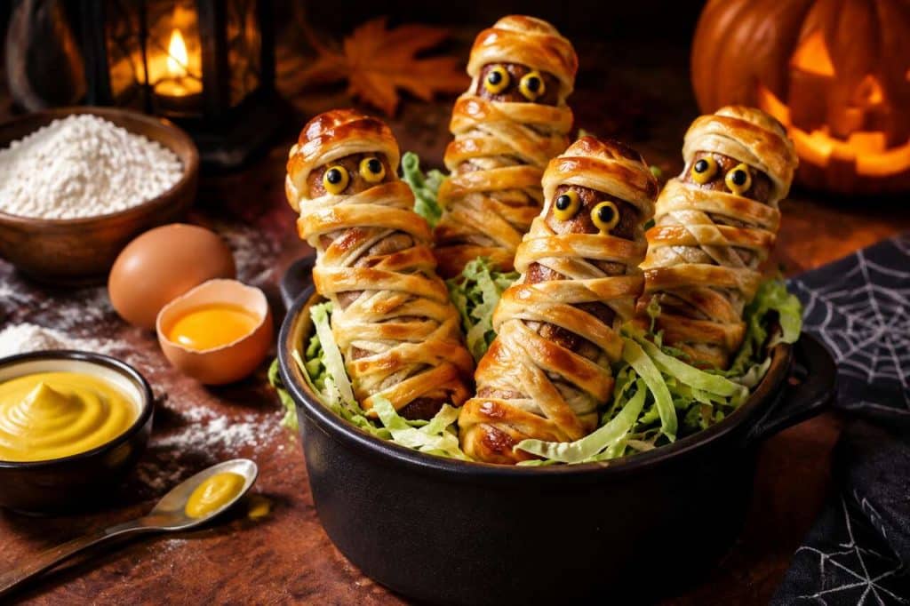 Recette de knacks en momie pour halloween